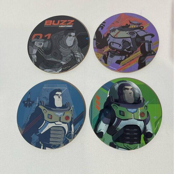 Disney Buzz Lightyear Reusable Bag, Tablecloth and Coasters NWT - Picture 2 of 10